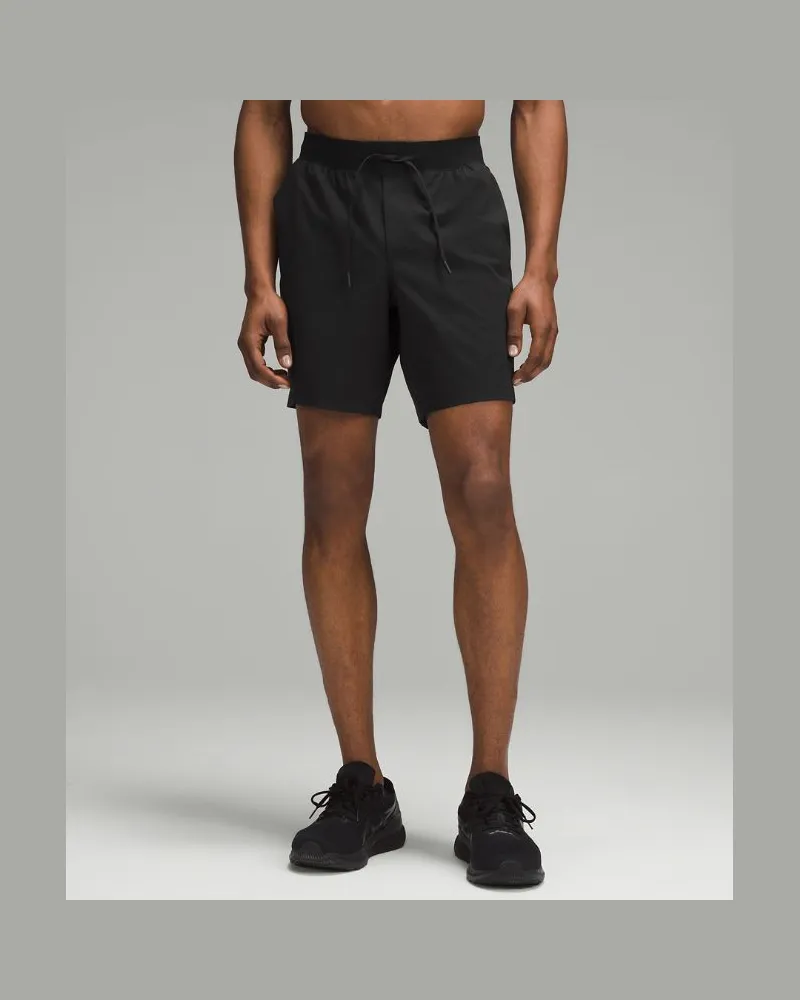 LULULEMON Zeroed In Shorts ohne Liner für Männer – 18 cm – Größe in Black Black