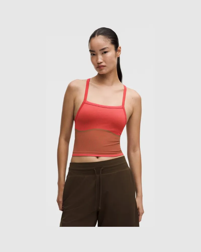 LULULEMON Salutations Yoga Tank Top Light Support, B/C Cup für Frauen – Größe in Star Burst Tone/Sand Star