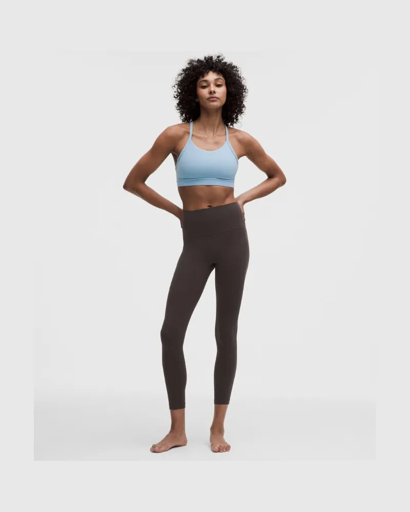 LULULEMON Align No Line Hose mit hohem Bund und Taschen für Frauen – 64 cm – Größe in Mahogany Muse Mahogany