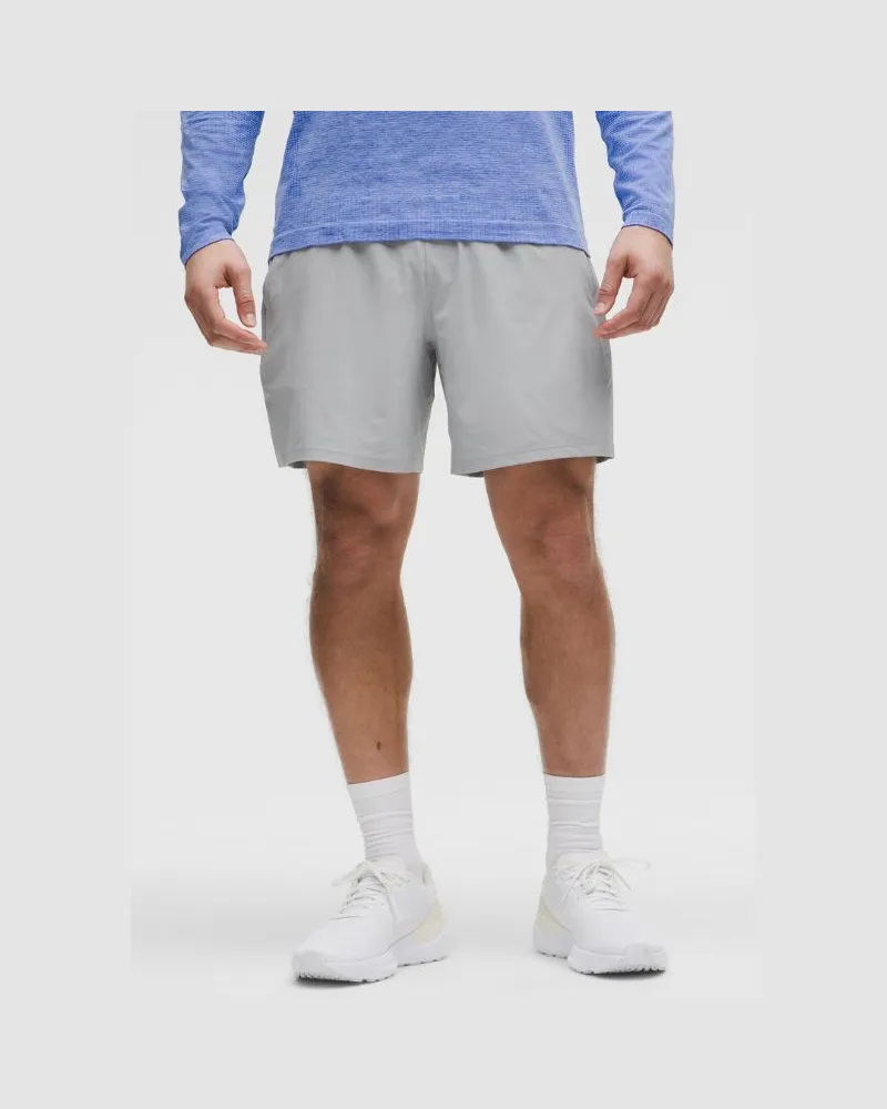 LULULEMON Pace Breaker Shorts mit Liner Silver