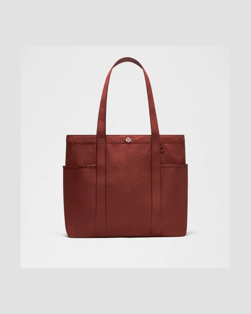 LULULEMON Daily Tote-Bag mit mehreren Fächern Größe in Cranberry Charm Cranberry