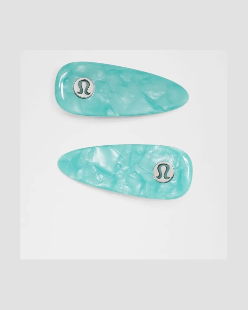 LULULEMON Alligator Haarspangen 2er-Pack in Island Breeze/Nimbus Island