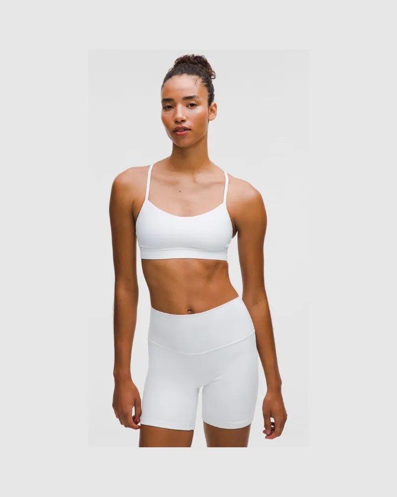 LULULEMON Flow Y BH Nulu Leichter Halt A/C-Cups für Frauen – Größe in White White
