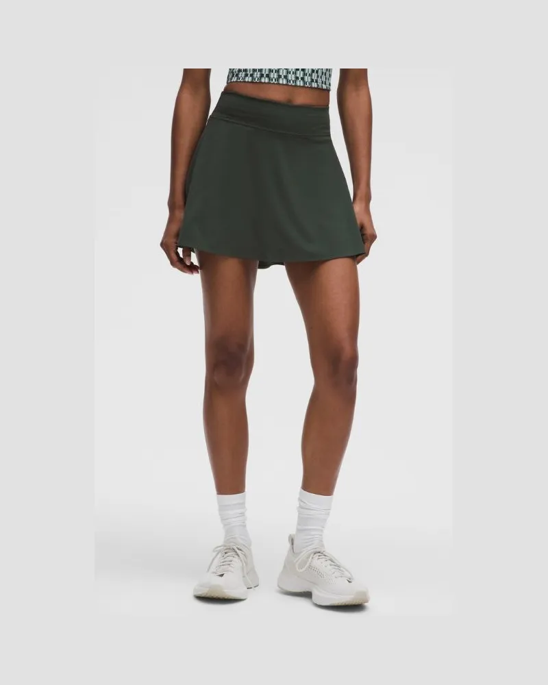 LULULEMON Leichter Tennisrock mit hohem Bund für Frauen – Größe in Rainforest Green Rainforest