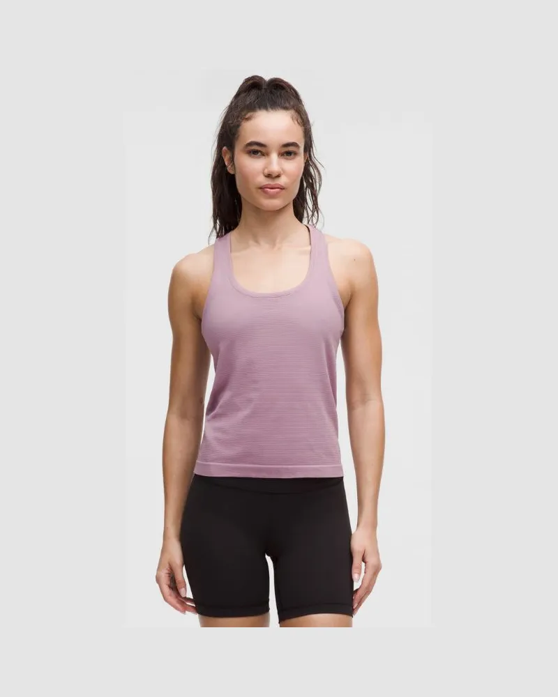 LULULEMON Swiftly Tech Tanktop mit Racerback 2.0 Taillenlänge für Frauen – Größe in Lavender Lux Lavender