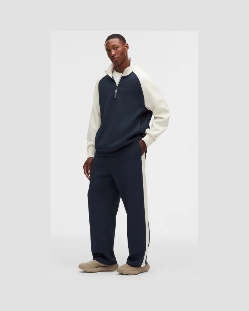 LULULEMON Smooth Spacer-Hose mit Color-Blocking Standard für Männer – Größe in True Navy/Light Ivory True