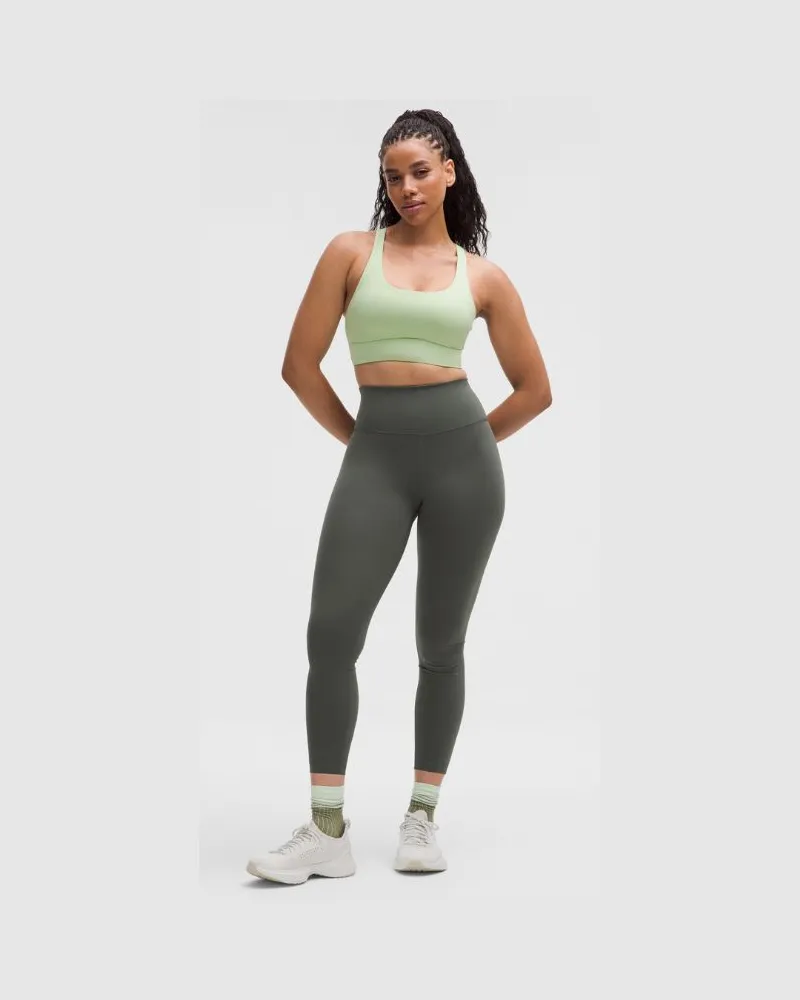 LULULEMON Wunder Train Leggings im Contour Fit mit hohem Bund für Frauen – 64 cm – Größe in Palm Deco Palm
