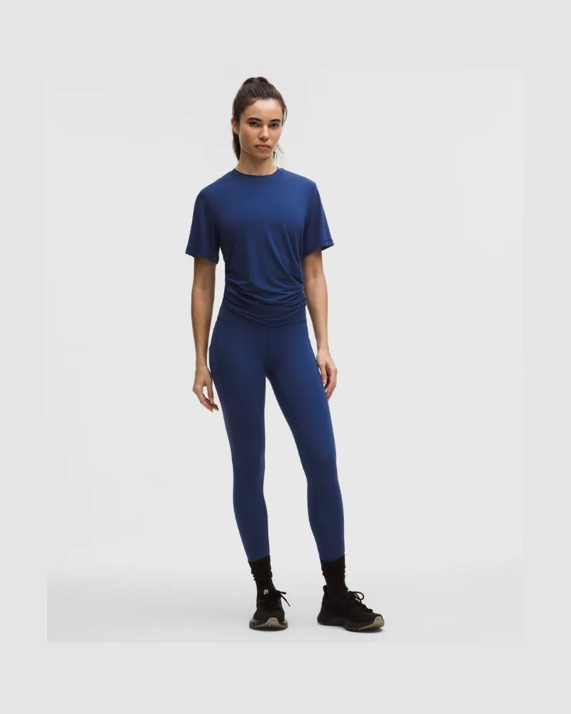 LULULEMON Wunder Train Leggings mit hohem Bund und Taschen für Frauen – 63,5 cm – Größe in Clubhouse Blue Clubhouse
