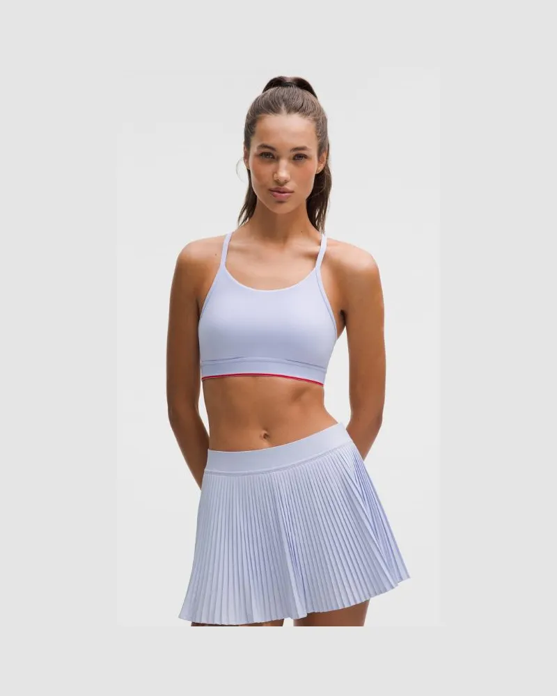 LULULEMON Flow Y BH mit mittlerem Halt und Logo B/C-Cups für Frauen – Größe in Serene Blue Serene