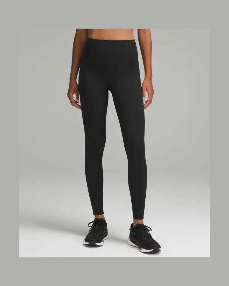 LULULEMON Swift Speed Leggings mit hohem Bund für Frauen – 71 cm – Größe in Black Black