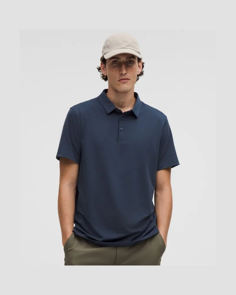 LULULEMON Evolution Kurzarm-Poloshirt für Männer – Größe in Club Blue Club