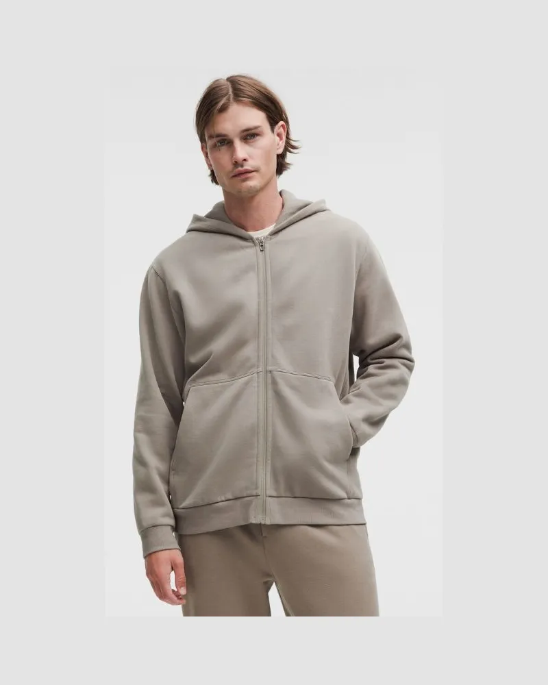 LULULEMON Steady State Hoodie mit Reißverschluss für Männer – Khaki – Größe Warm