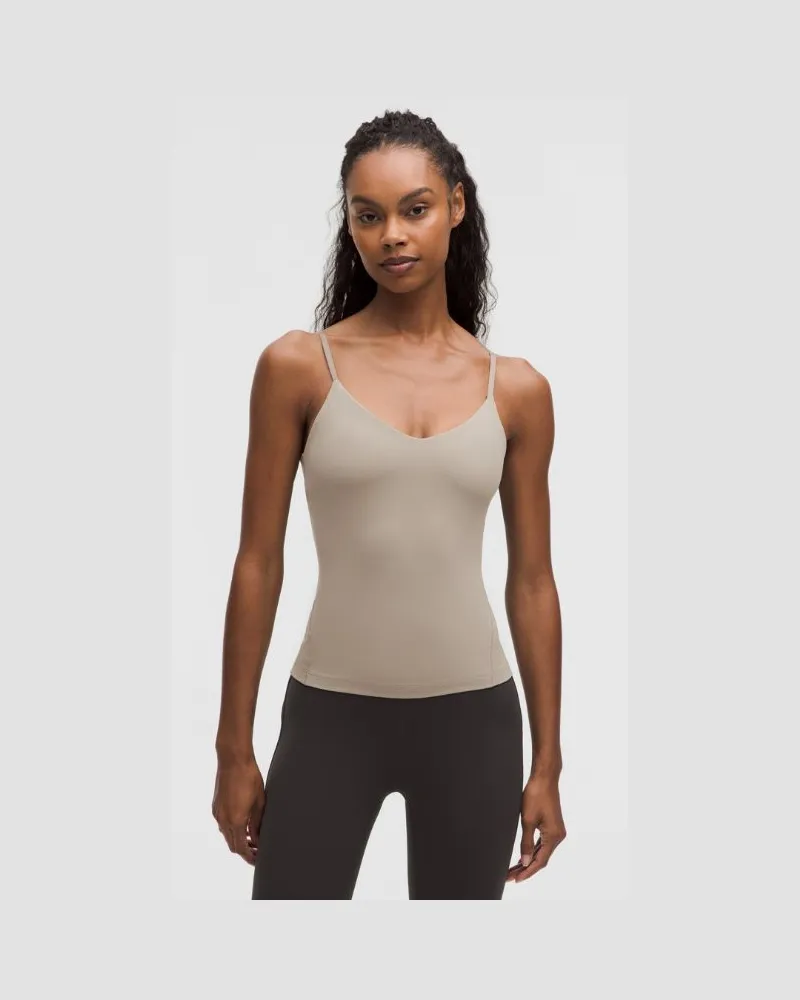 LULULEMON Align Tanktop in Taillenlänge A/B-Cups für Frauen – Khaki – Größe Warm
