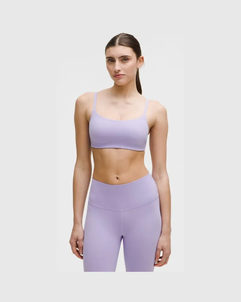 LULULEMON Wunder Train Racer-BH mit Trägern Leichter Halt C/D-Cups für Frauen – Größe in Lilac Breeze Lilac