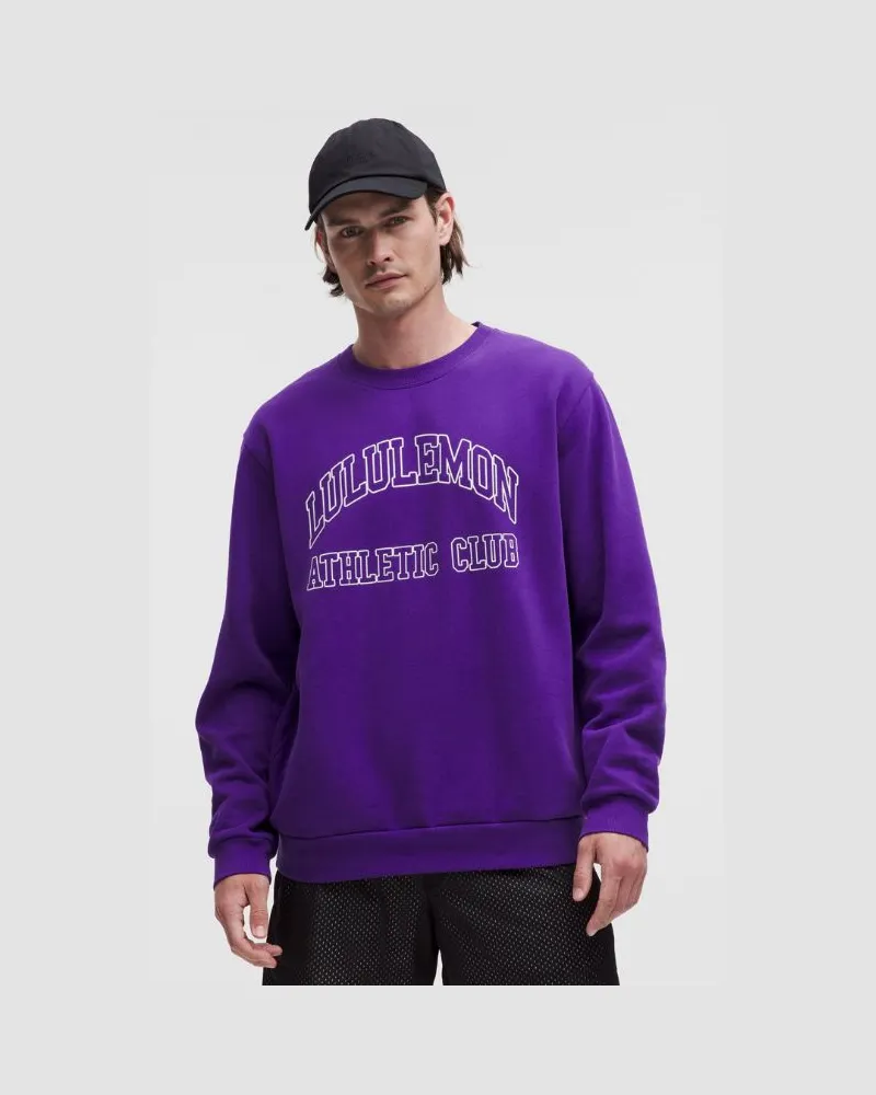 LULULEMON Steady State Pullover mit Rundhalsausschnitt Grafik für Männer – Größe in College Purple College