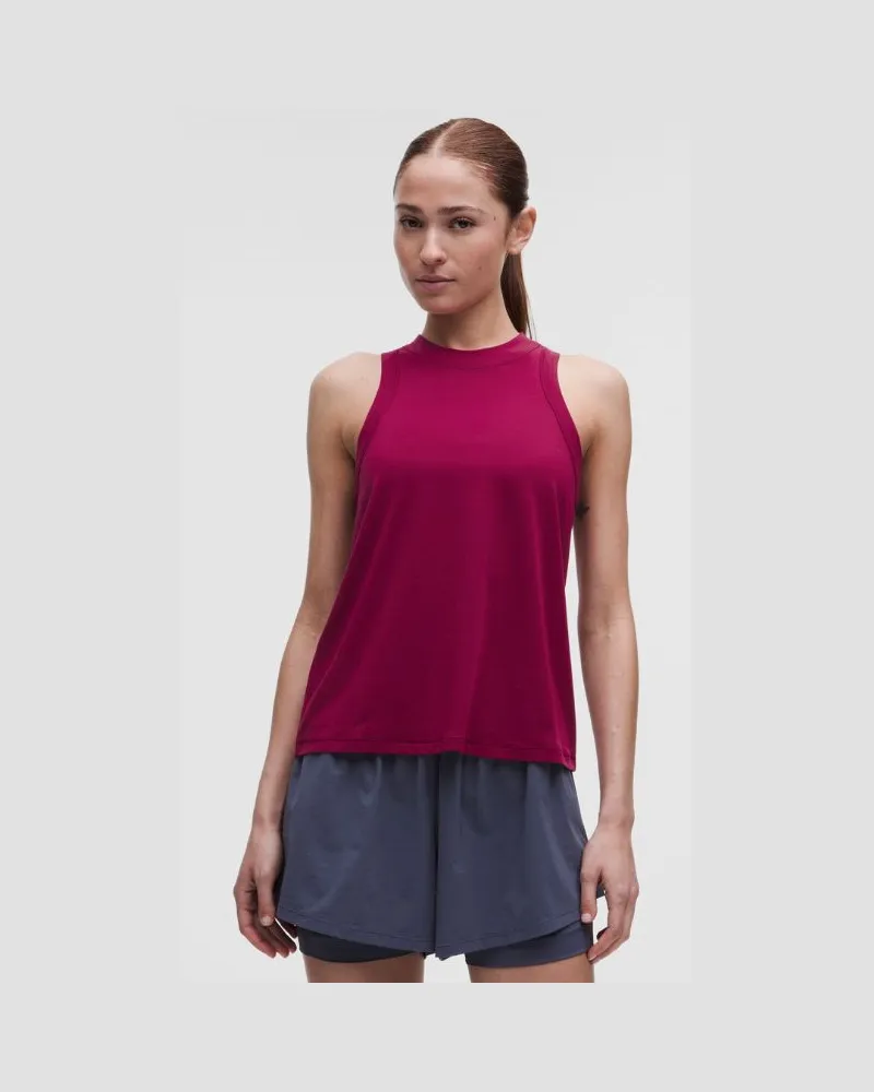 LULULEMON Trainings-Tanktop aus Jersey für Frauen – Größe in Raspberry Rave Raspberry
