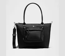 Modulare Tote-Bag mit mehreren Taschen in Schwarz/Silver