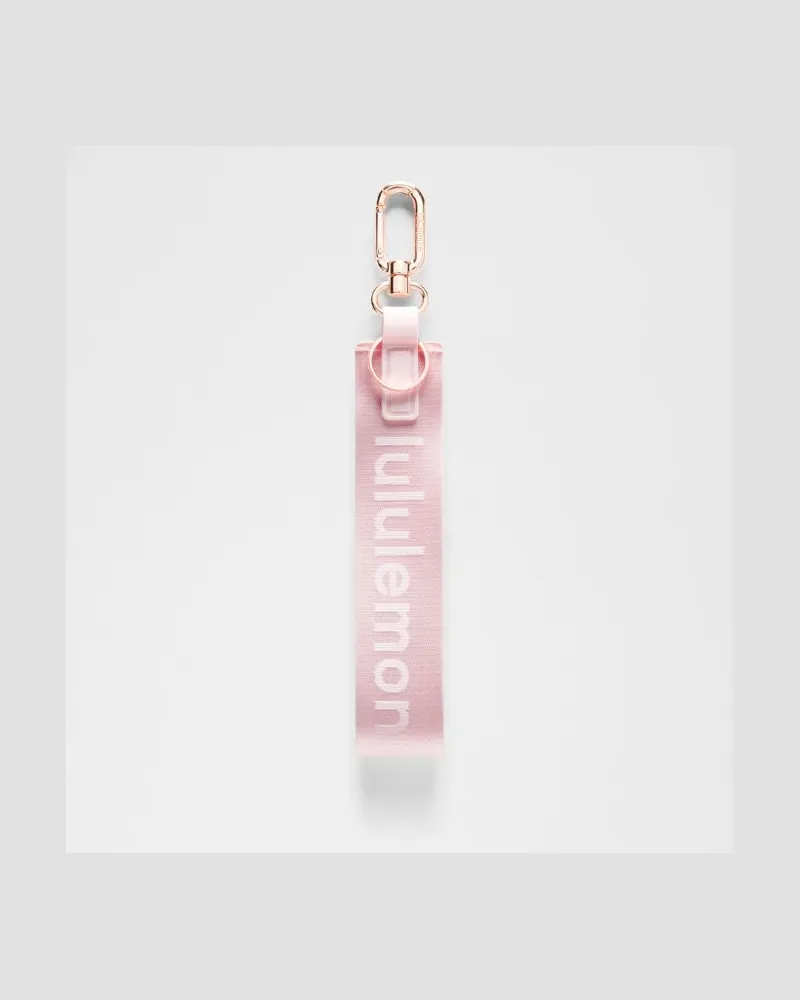 LULULEMON Never Lost Schlüsselanhänger – Gold Pink