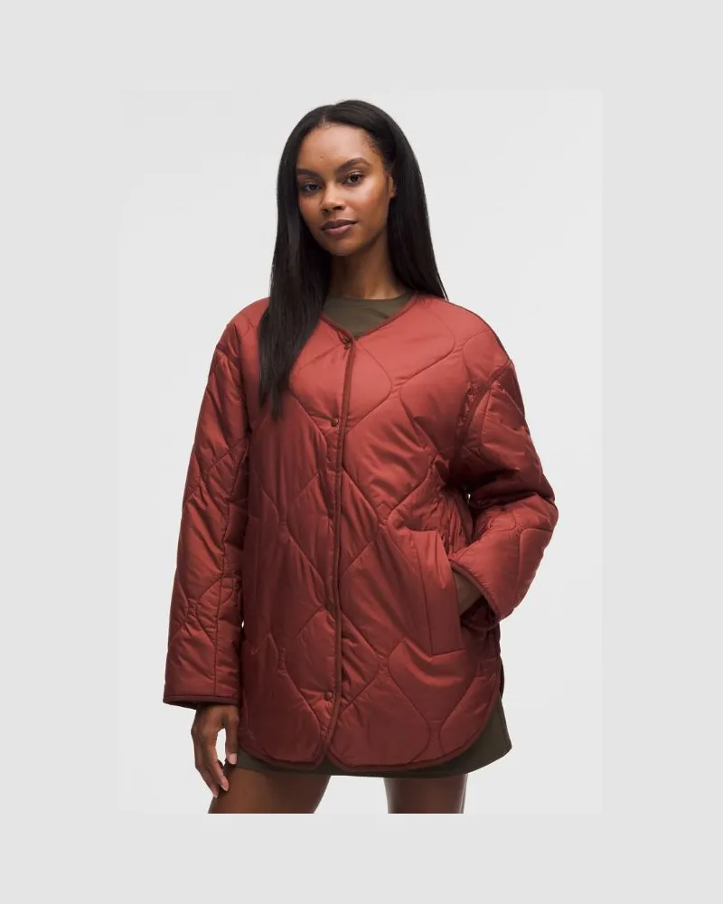 LULULEMON Gefütterte, isolierte Steppjacke für Frauen – Größe in Rockwood Rockwood