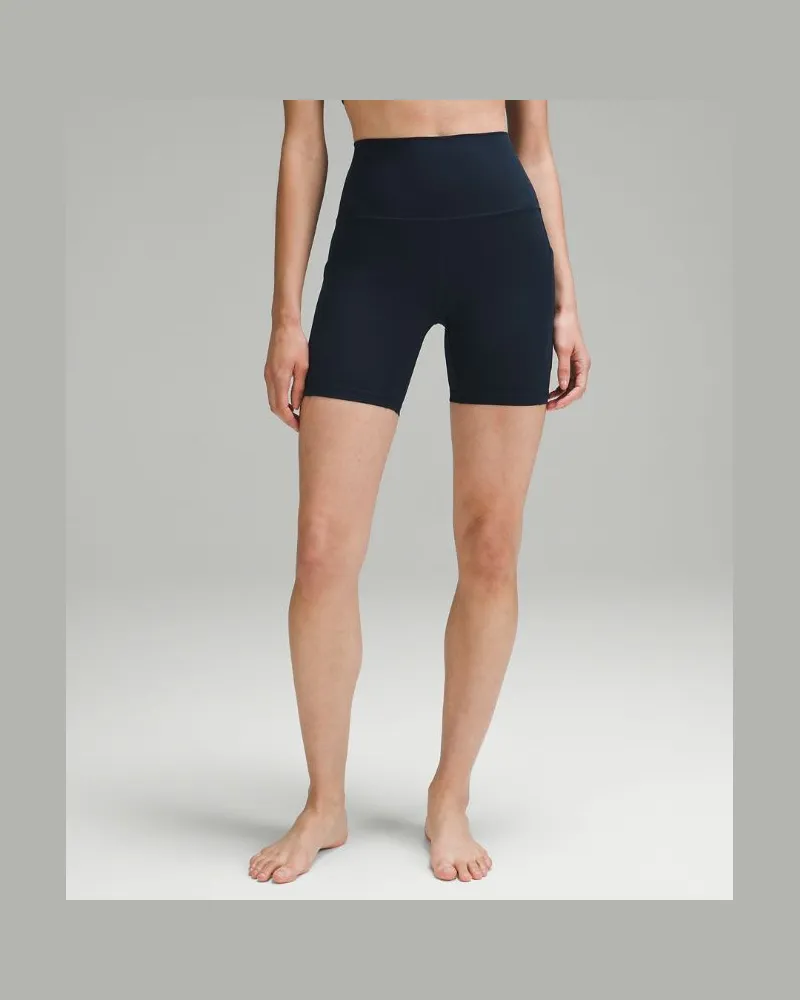 LULULEMON Align Shorts mit hohem Bund und Taschen für Frauen – 15 cm – Größe in True Navy True
