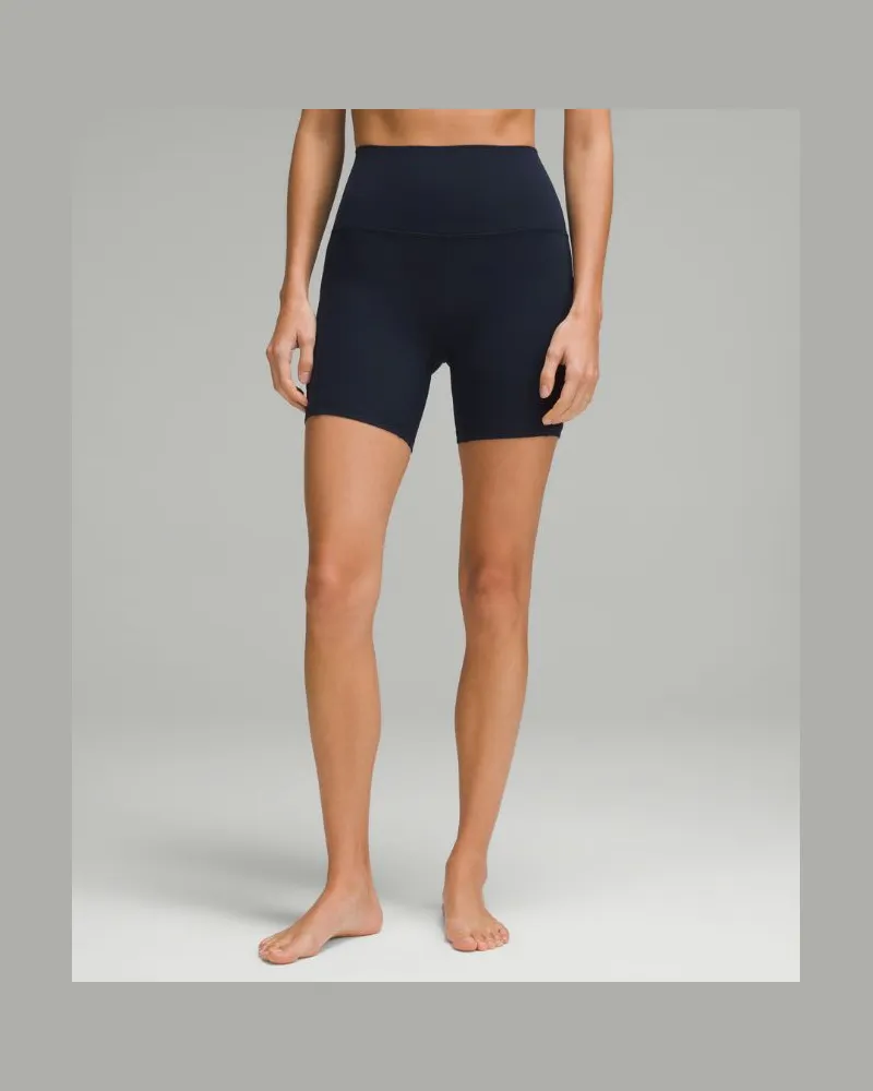 LULULEMON Align Shorts mit hohem Bund und Taschen für Frauen – 15 cm – Größe in True Navy True