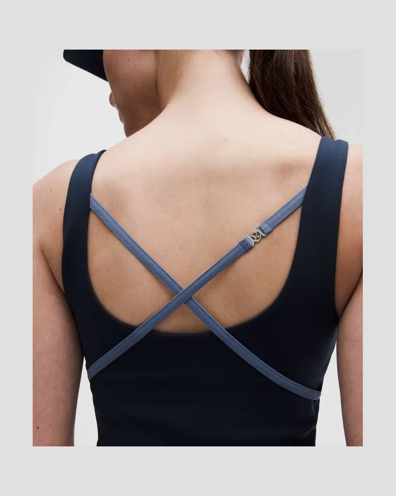 LULULEMON Thin-Strap Tennis Tank Top Medium Support, B/C Cup für Frauen – Größe in Club Blue/Water Drop Club