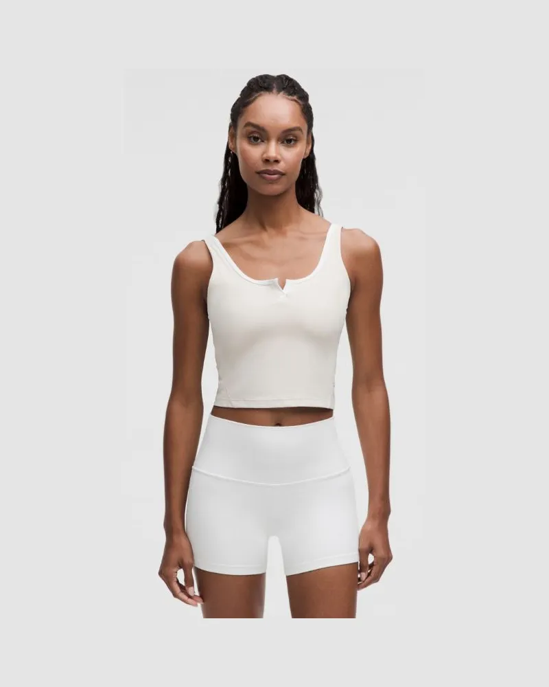 LULULEMON Align Tanktop mit Keilausschnitt für Frauen – Größe in Light Ivory/White Light