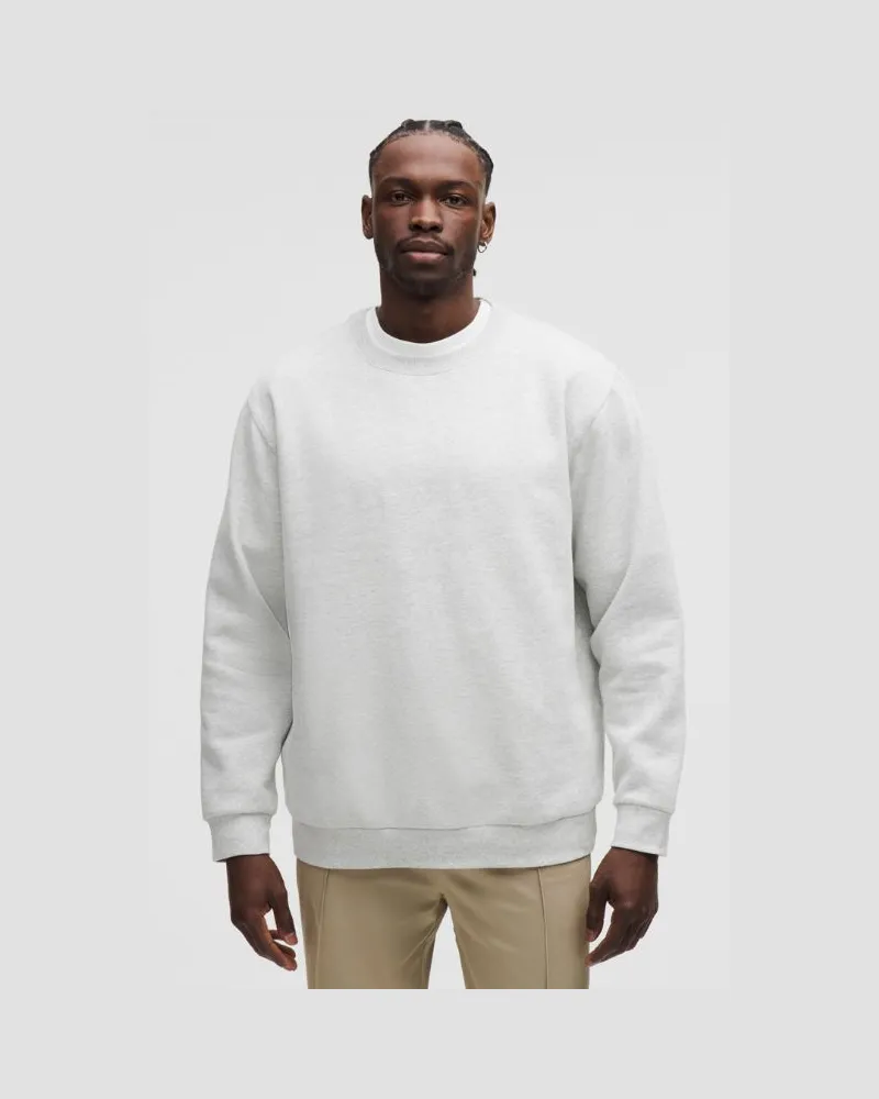LULULEMON Steady State Pullover mit Rundhalsausschnitt für Männer – Größe in Heathered Core Ultra Light Grey Heathered
