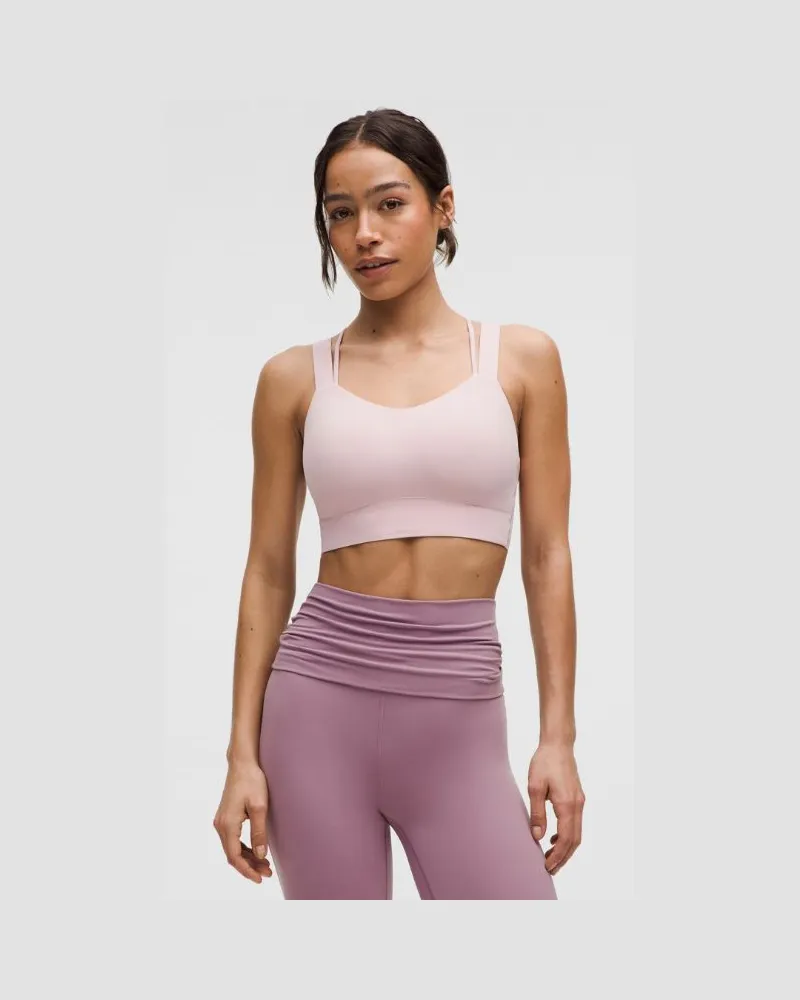 LULULEMON Like a Cloud Longline-BH Leichter Halt D/DD-Cups für Frauen – Größe in Pink Haze Pink