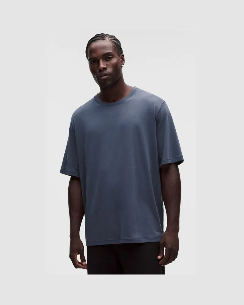 LULULEMON T-Shirt im Relaxed Fit aus Baumwollgemisch Meliert für Männer – Größe in Dusty Diamond Dusty