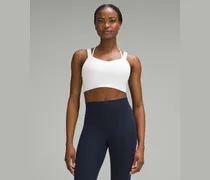 Like a Cloud Gerippter Longline-BH Leichter Halt für D/DD-Cups für Frauen – Größe in White