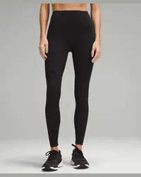 LULULEMON Wunder Train Leggings aus geripptem Material mit hohem Bund Schwarz