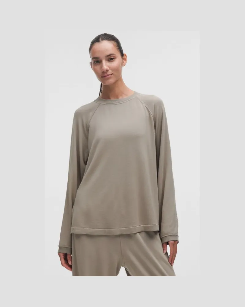LULULEMON BeCalm Langer Pullover für Frauen – Khaki – Größe Warm