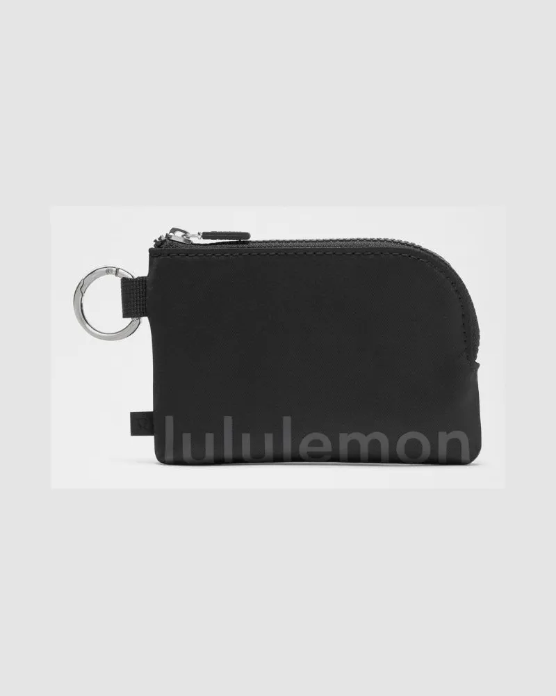 LULULEMON Anklippbarer Kartenbeutel in Black/Traverse Grey Black
