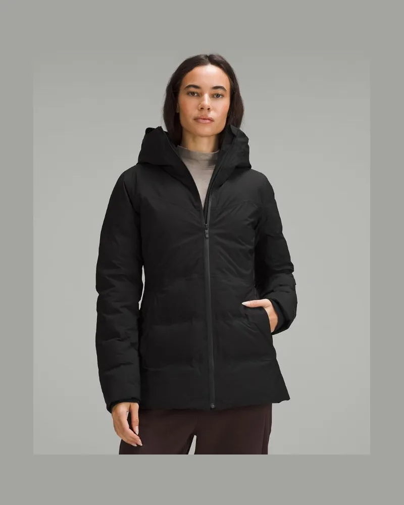 LULULEMON Sleet Street Daunenjacke mit Füllkraft 600 aus StretchSeal für Frauen – Größe in Black Black