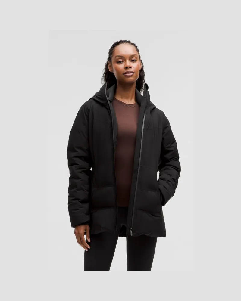 LULULEMON Sleet Street Daunenjacke mit Füllkraft 600 aus StretchSeal für Frauen – Größe in Black Black