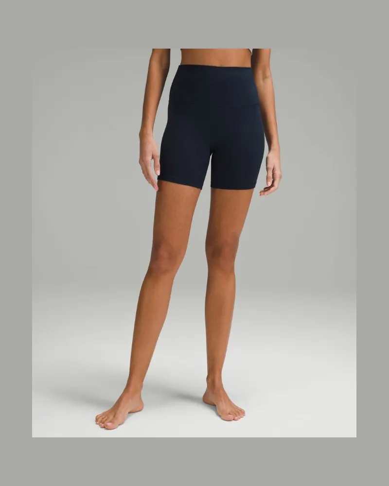LULULEMON Align Shorts mit hohem Bund für Frauen – 15 cm – Größe in True Navy True