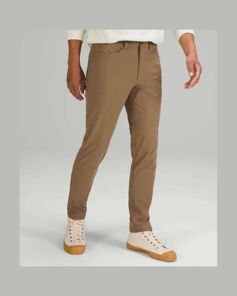 LULULEMON ABC Hose im Slim Fit mit 5 Taschen Warpstreme für Männer – 71 cm – Größe in Artifact Artifact