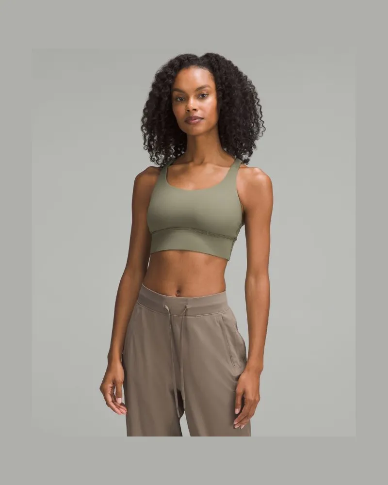LULULEMON Energy BH Lang für Frauen – Größe in Army Green Army