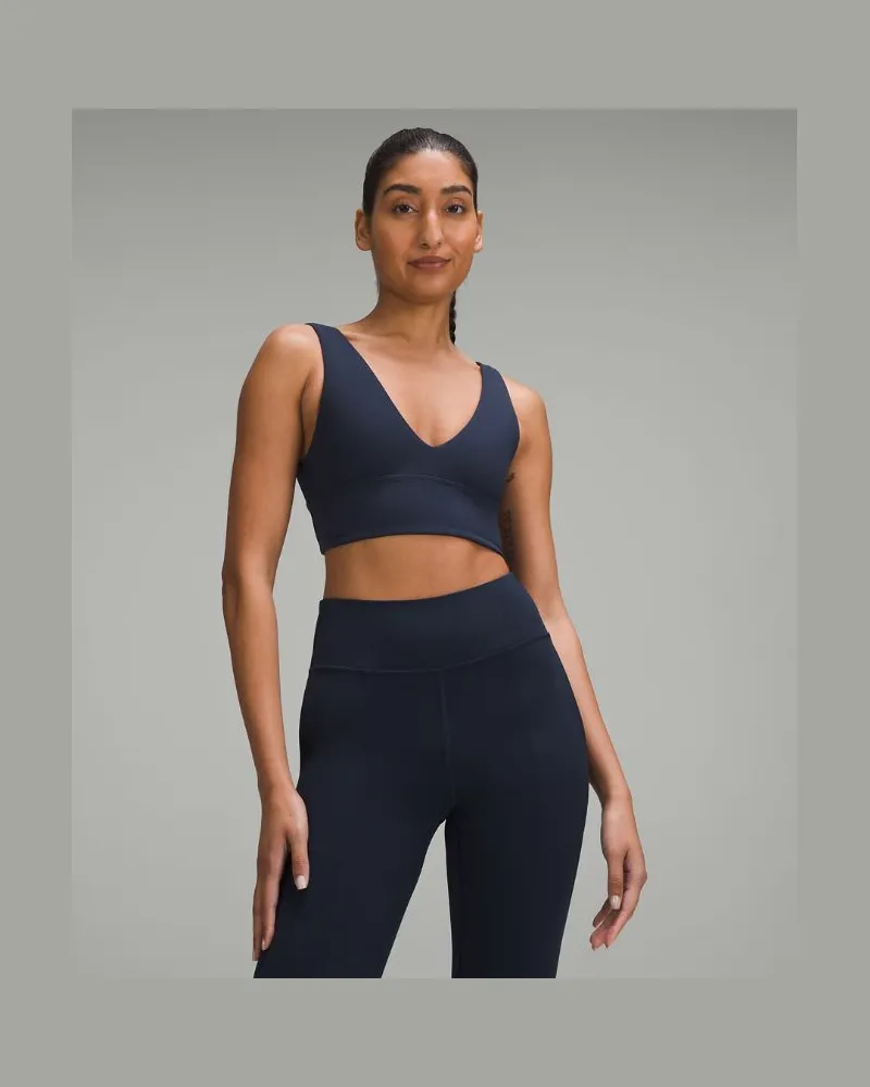 LULULEMON Align BH mit V-Ausschnitt Leichter Halt A/B-Cups für Frauen – Größe in True Navy True