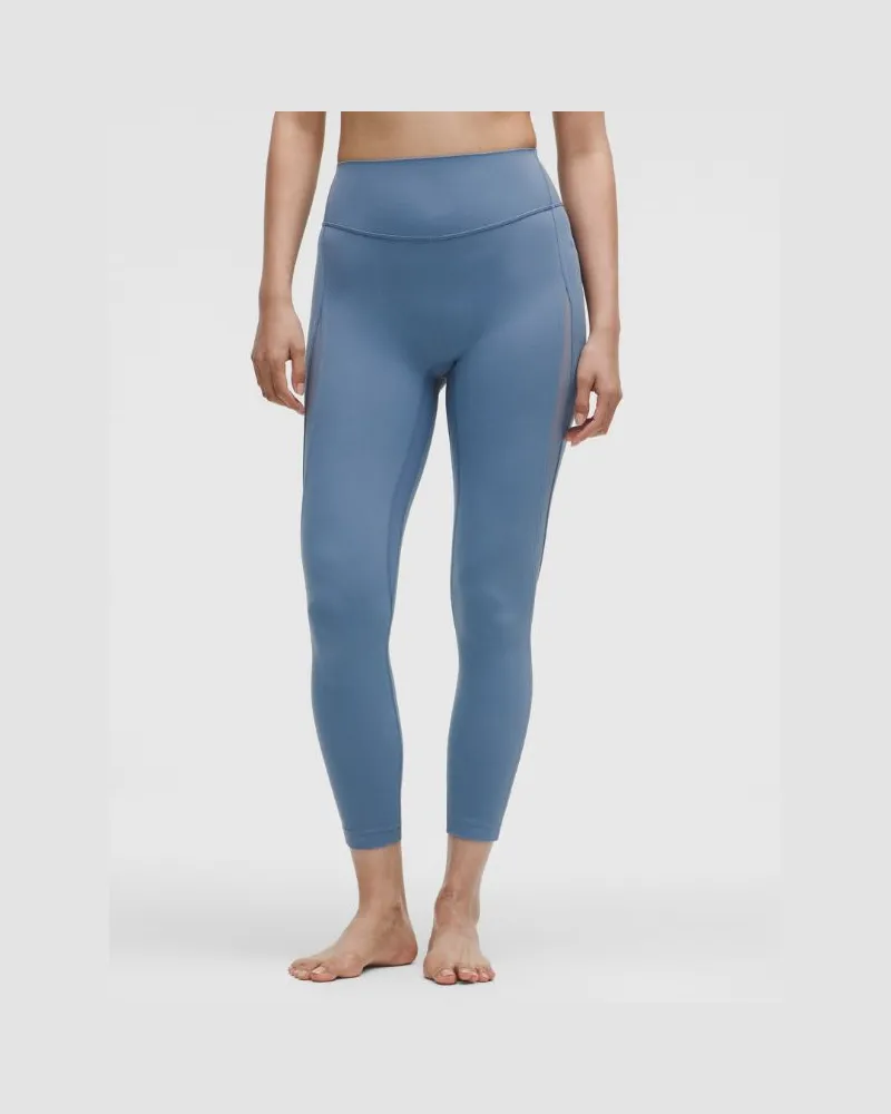 LULULEMON Nulu Leggings mit hohem Bund und Mesh-Einsätzen für Frauen – 64 cm – Größe in Washed Denim Washed
