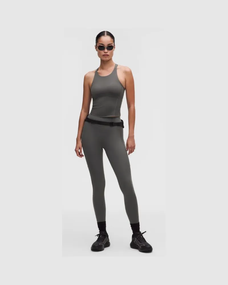 LULULEMON Fast and Free Leggings mit hohem Bund und 6 Taschen es Design für Frauen – 71 cm – Größe in Spruce Shadow Spruce