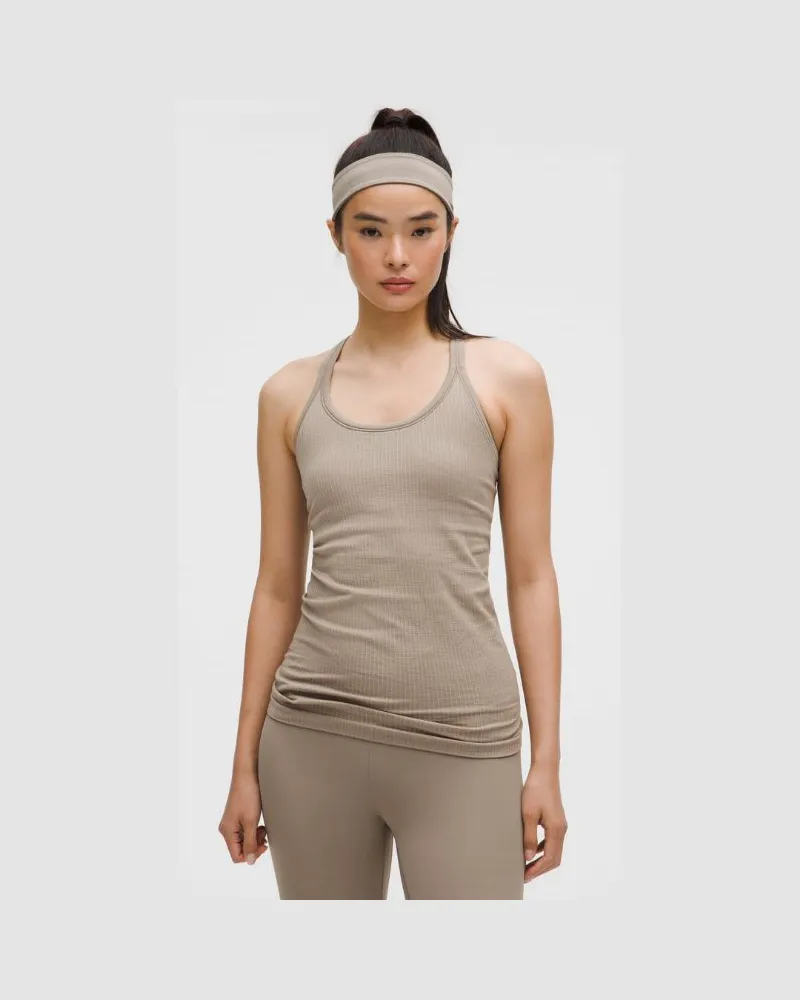 LULULEMON Ebb to Street Tanktop für Frauen – Khaki – Größe Warm