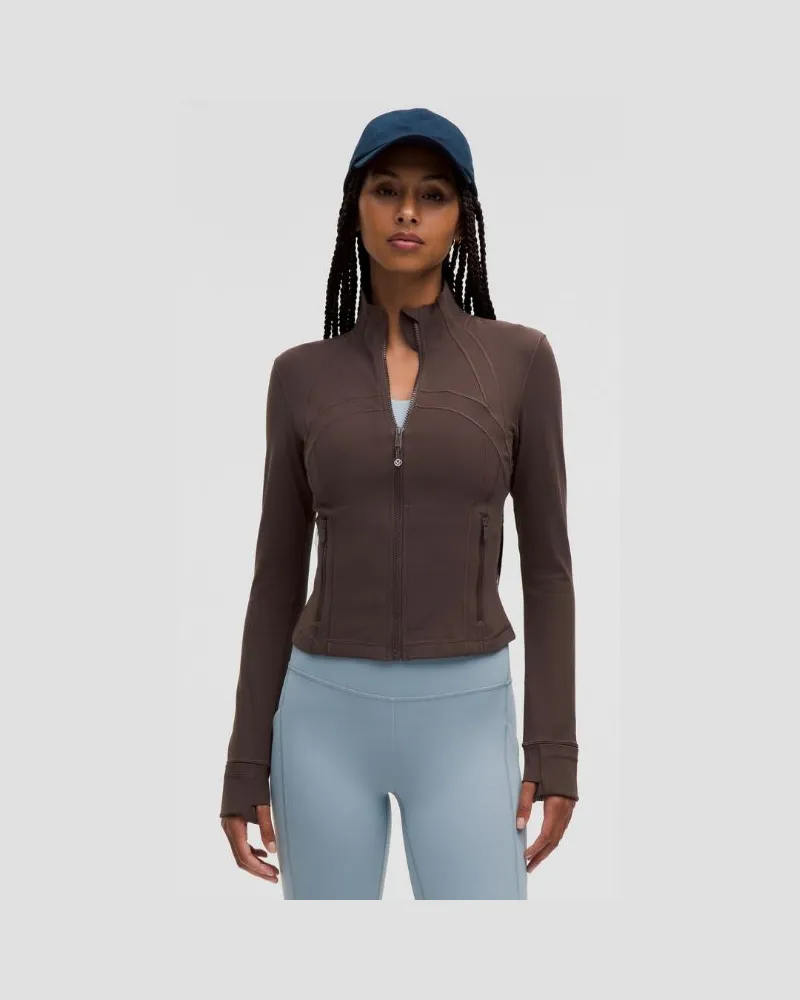 LULULEMON Define Crop-Jacke Nulu für Frauen – Größe in Espresso Espresso