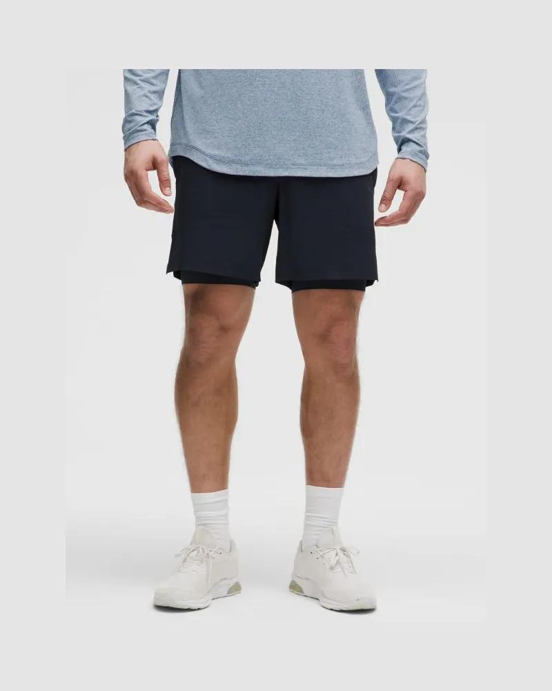 LULULEMON License to Train Shorts mit Liner für Männer – 18 cm – Größe in True Navy True