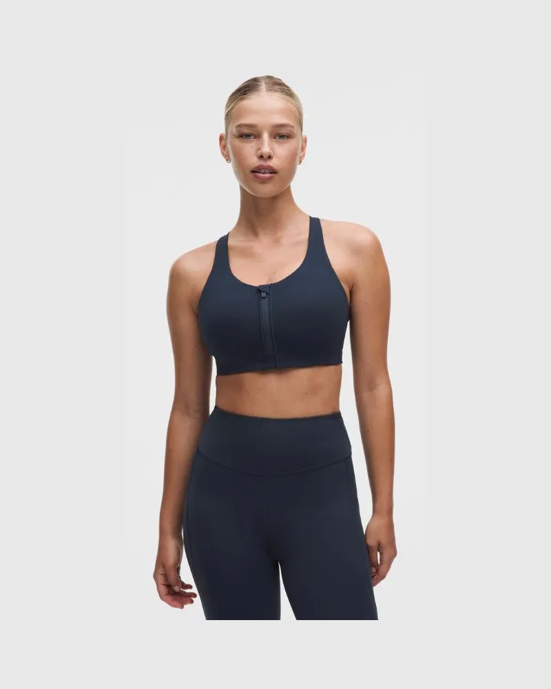 LULULEMON Energy BH mit starkem Halt und Frontreißverschluss für B–G-Cups für Frauen – Größe in True Navy True