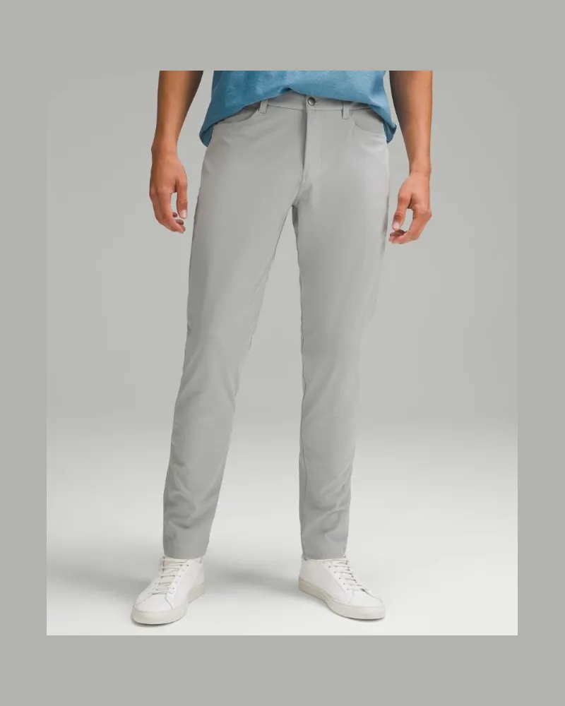 LULULEMON ABC Hose im Slim Fit mit 5 Taschen Warpstreme für Männer – 76 cm – Größe in Silver Drop Silver