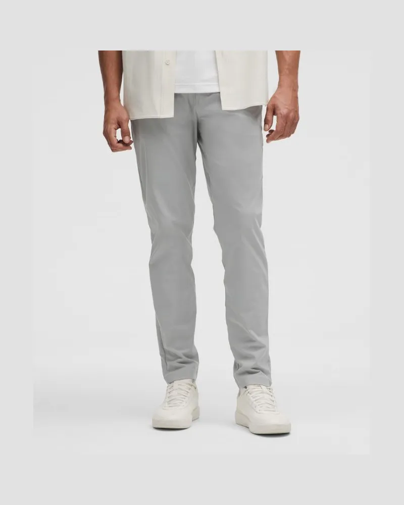 LULULEMON ABC Hose im Slim Fit mit 5 Taschen Warpstreme für Männer – 76 cm – Größe in Silver Drop Silver