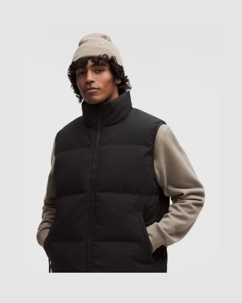 LULULEMON Always Down Puffer-Weste Tech Canvas für Männer – Größe in Black Black