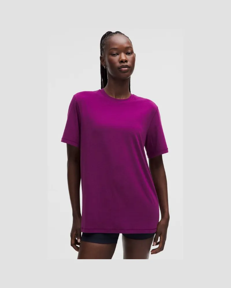 LULULEMON Trainings-T-Shirt aus Jersey für Frauen – Größe in Chilled Grape Chilled